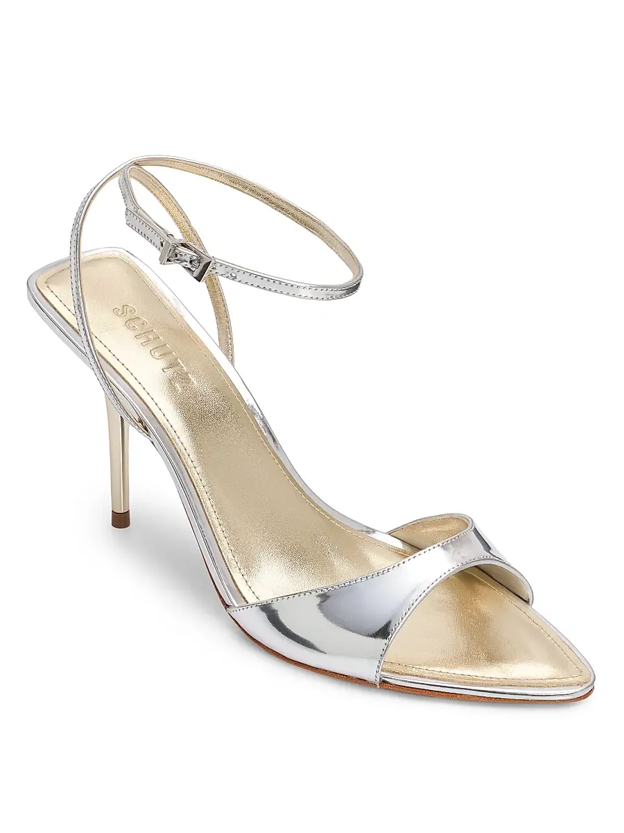 Schutz Women's Elodie 100MM Leather Sandals | Thumbnail 2 Schutz Women's Elodie 100MM Leather Sandals | Thumbnail 2