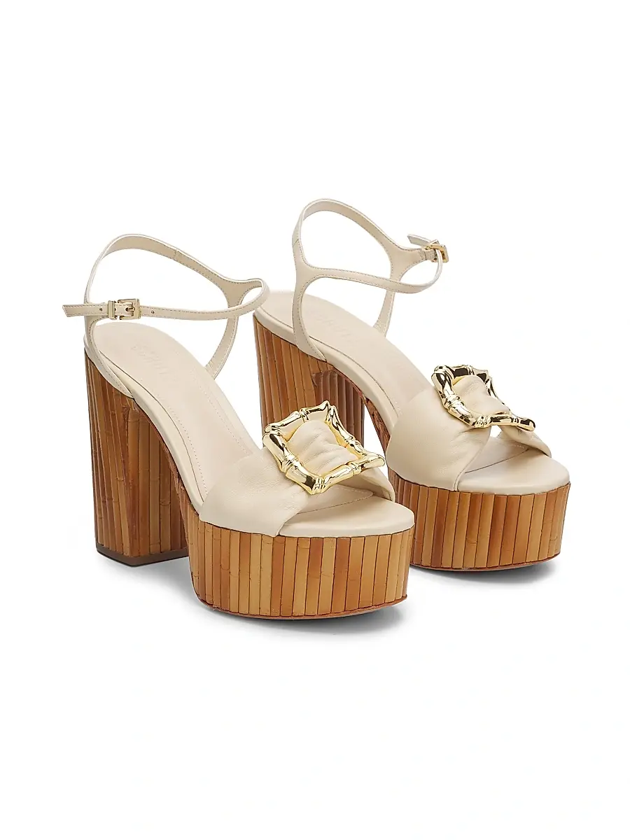 Schutz Women's Enola 120MM Leather Platform Sandals | Thumbnail 2 Schutz Women's Enola 120MM Leather Platform Sandals | Thumbnail 2