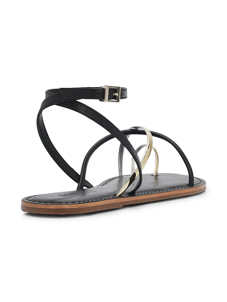 Schutz Women's Valeria Leather Sandals | Thumbnail 3 Schutz Women's Valeria Leather Sandals | Thumbnail 3