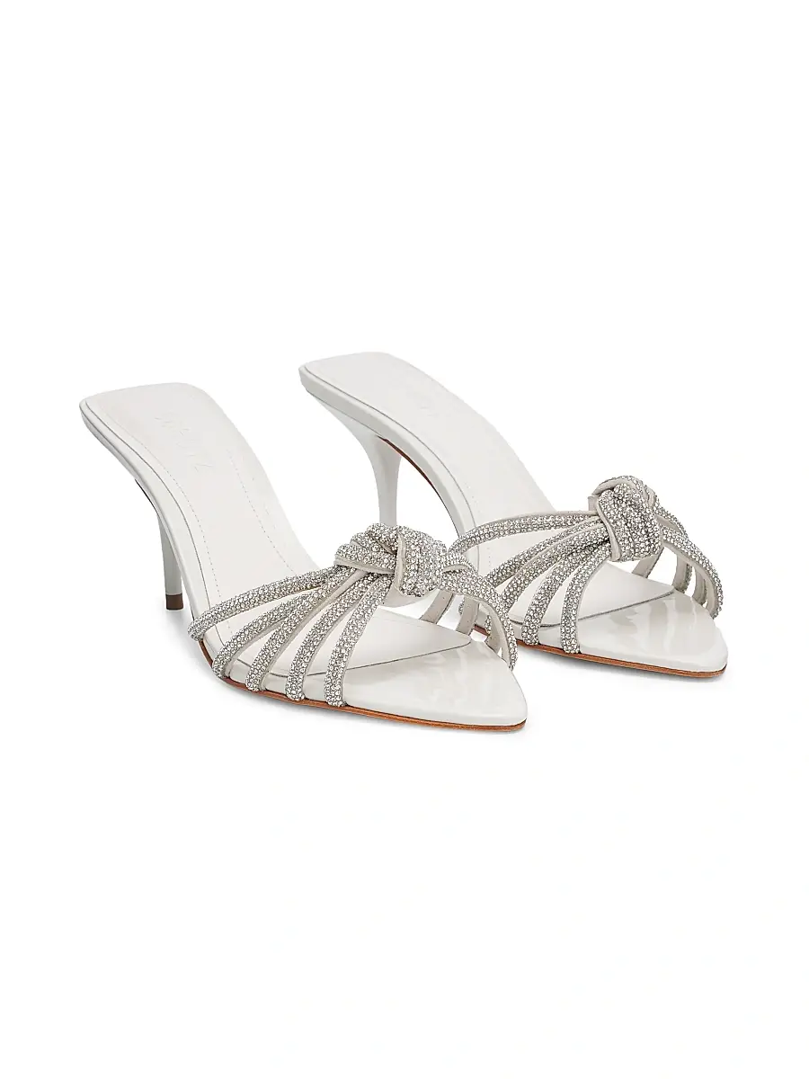 Schutz Women's Pearline 75MM Crystal-Embellished Leather Mules | Thumbnail 2 Schutz Women's Pearline 75MM Crystal-Embellished Leather Mules | Thumbnail 2