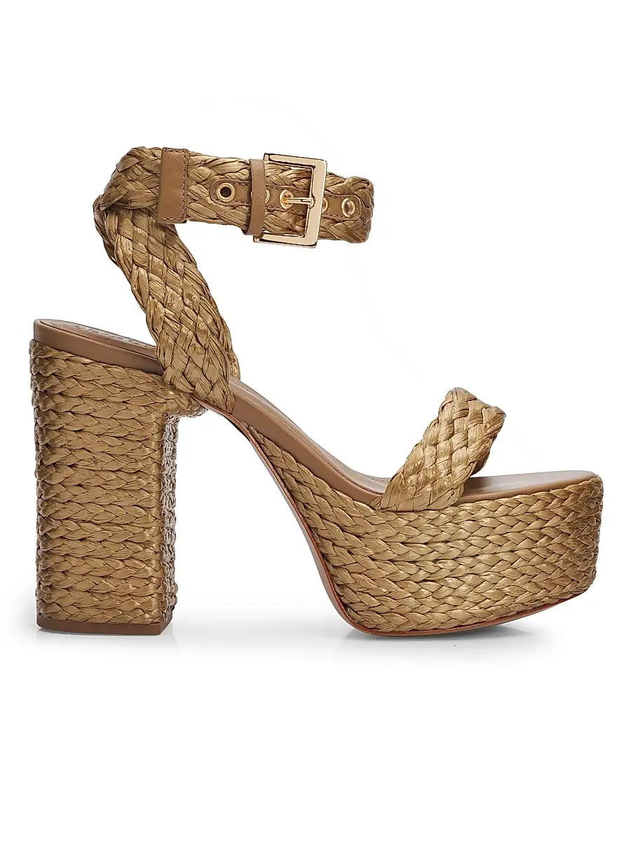 Schutz Women's Ayana 120MM Leather Platform Sandals