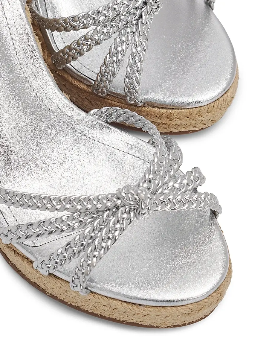 Schutz Women's Adele 95MM Leather Ankle-Wrap Wedge Sandals | Thumbnail 5 Schutz Women's Adele 95MM Leather Ankle-Wrap Wedge Sandals | Thumbnail 5