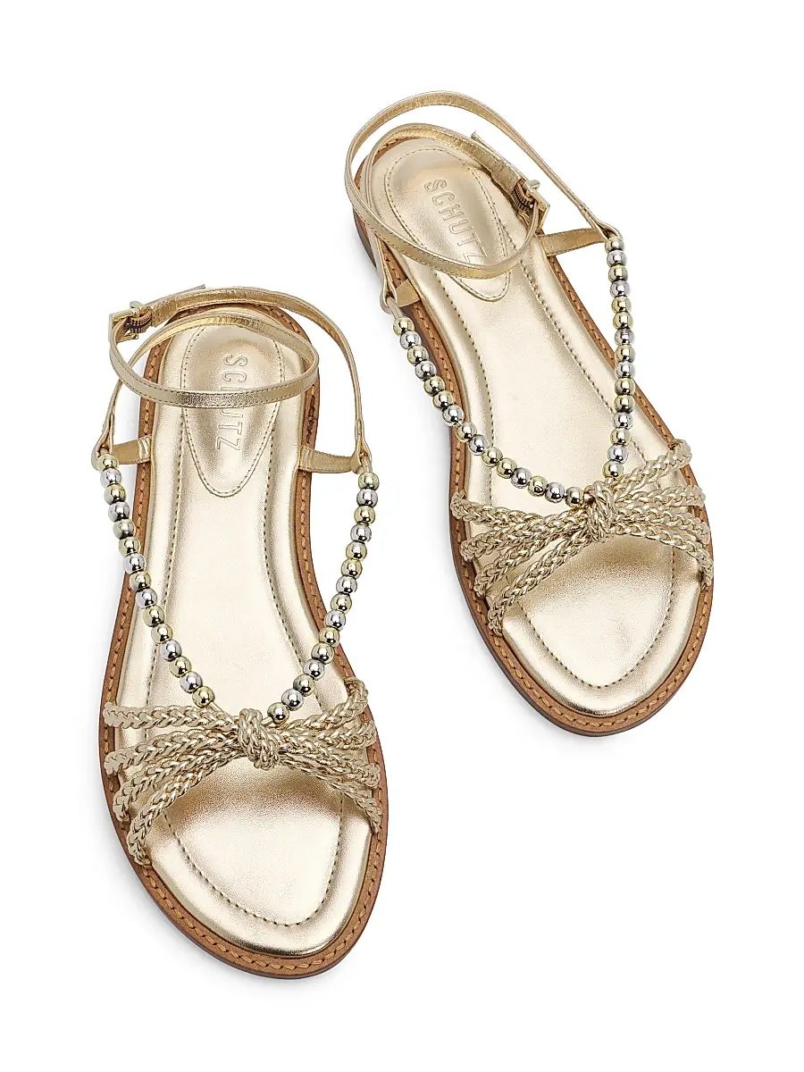 Schutz Women's Adele 25MM Leather Sandals | Thumbnail 4 Schutz Women's Adele 25MM Leather Sandals | Thumbnail 4