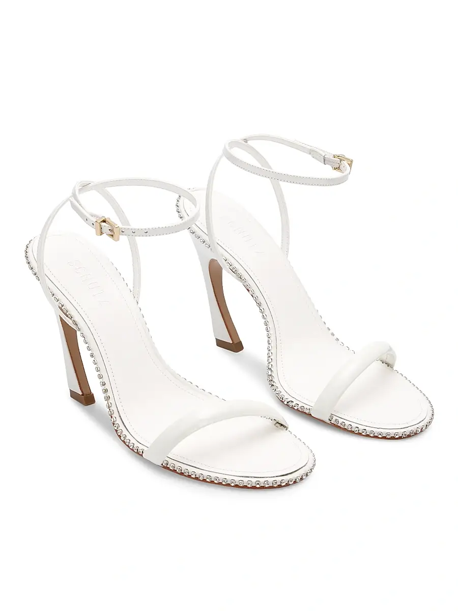 Schutz Women's Lexi 100MM Crystal-Trim Patent Leather Sandals | Thumbnail 2 Schutz Women's Lexi 100MM Crystal-Trim Patent Leather Sandals | Thumbnail 2