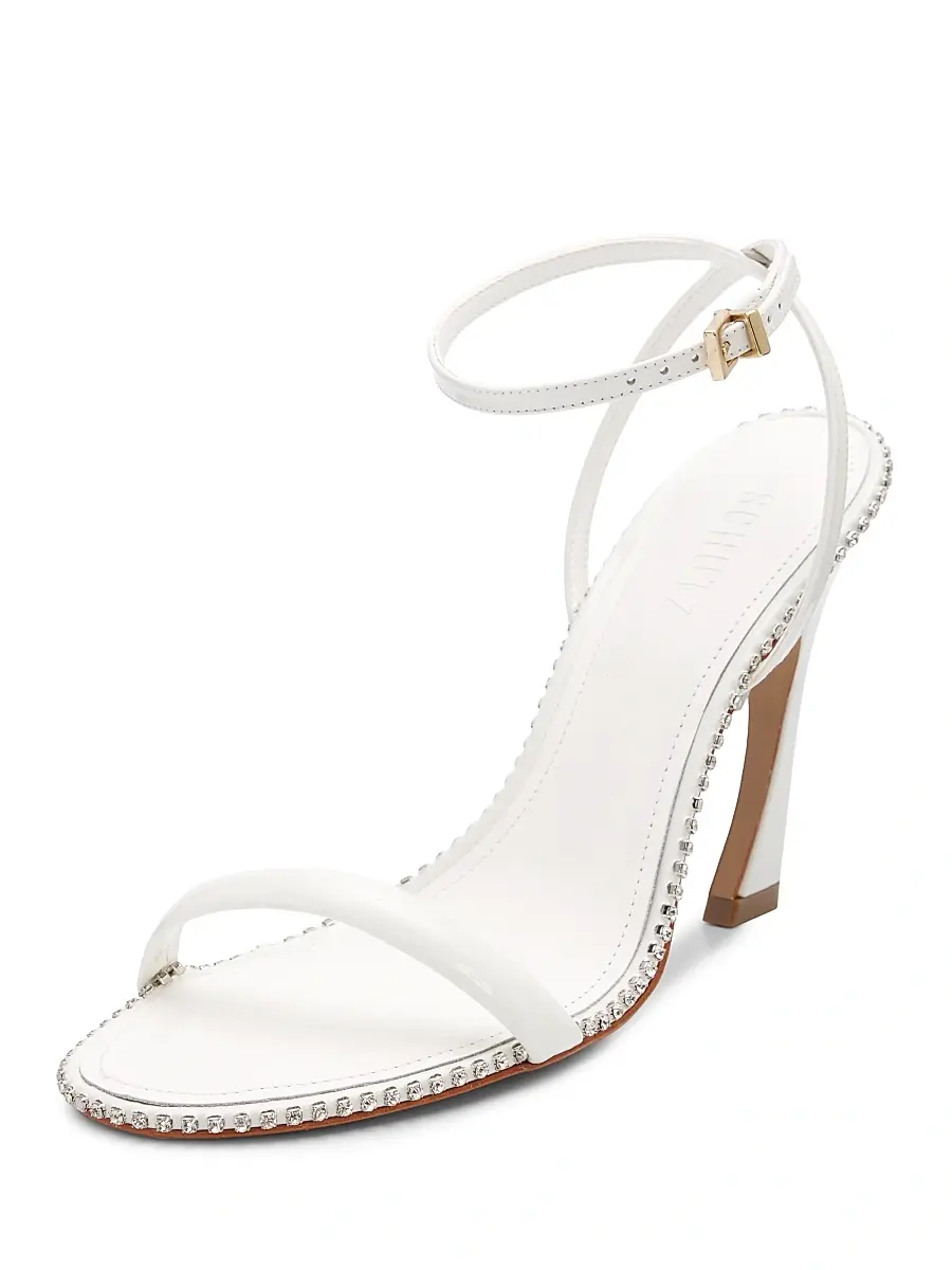 Schutz Women's Lexi 100MM Crystal-Trim Patent Leather Sandals | Thumbnail 6 Schutz Women's Lexi 100MM Crystal-Trim Patent Leather Sandals | Thumbnail 6