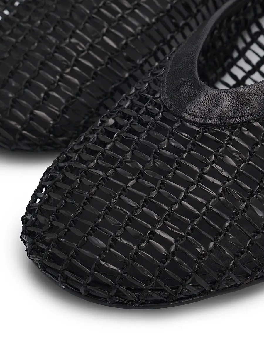Schutz Women's Sylvie Woven Leather Ballerina Flats | Thumbnail 6 Schutz Women's Sylvie Woven Leather Ballerina Flats | Thumbnail 6