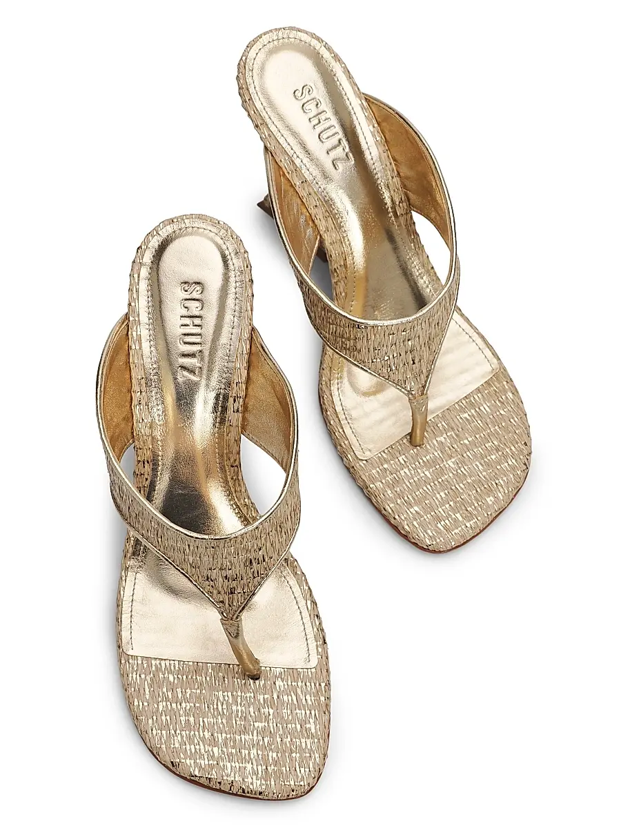Schutz Women's Maya 95MM Leather Wedge Sandals | Thumbnail 4 Schutz Women's Maya 95MM Leather Wedge Sandals | Thumbnail 4