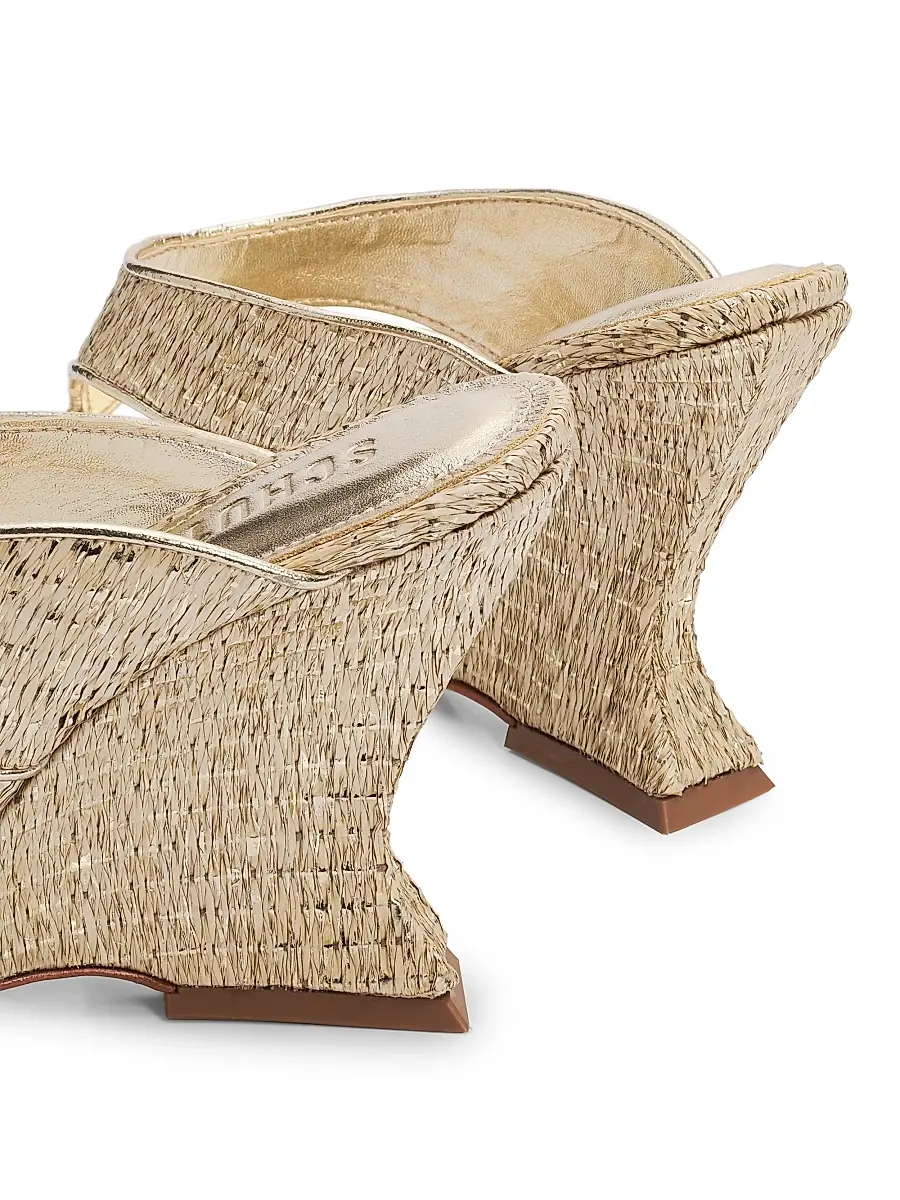 Schutz Women's Maya 95MM Leather Wedge Sandals | Thumbnail 5 Schutz Women's Maya 95MM Leather Wedge Sandals | Thumbnail 5