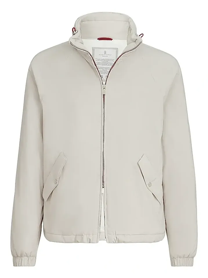 Men's Lightweight Nylon Outerwear Jacket with Packable Hood - Panama Men's Lightweight Nylon Outerwear Jacket with Packable Hood - Panama