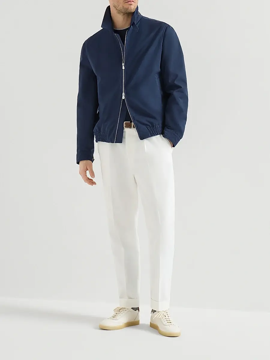 Brunello Cucinelli Men's Silk and Cotton Lightweight Jersey Crew-Neck T Shirt | Thumbnail 6