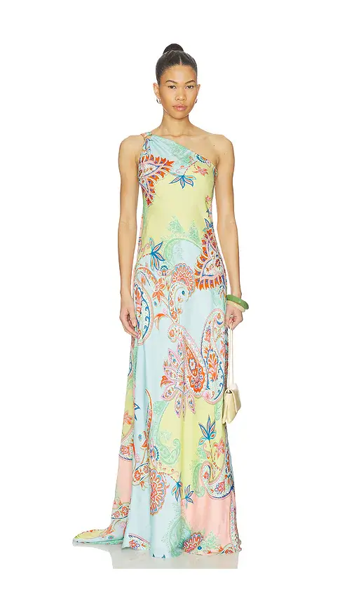Hemant & Nandita One Shoulder Sash Dress | Thumbnail 2 Hemant & Nandita One Shoulder Sash Dress | Thumbnail 2