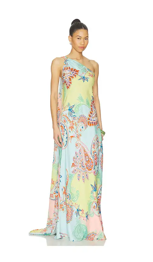 Hemant & Nandita One Shoulder Sash Dress | Image 1 Hemant & Nandita One Shoulder Sash Dress | Image 1