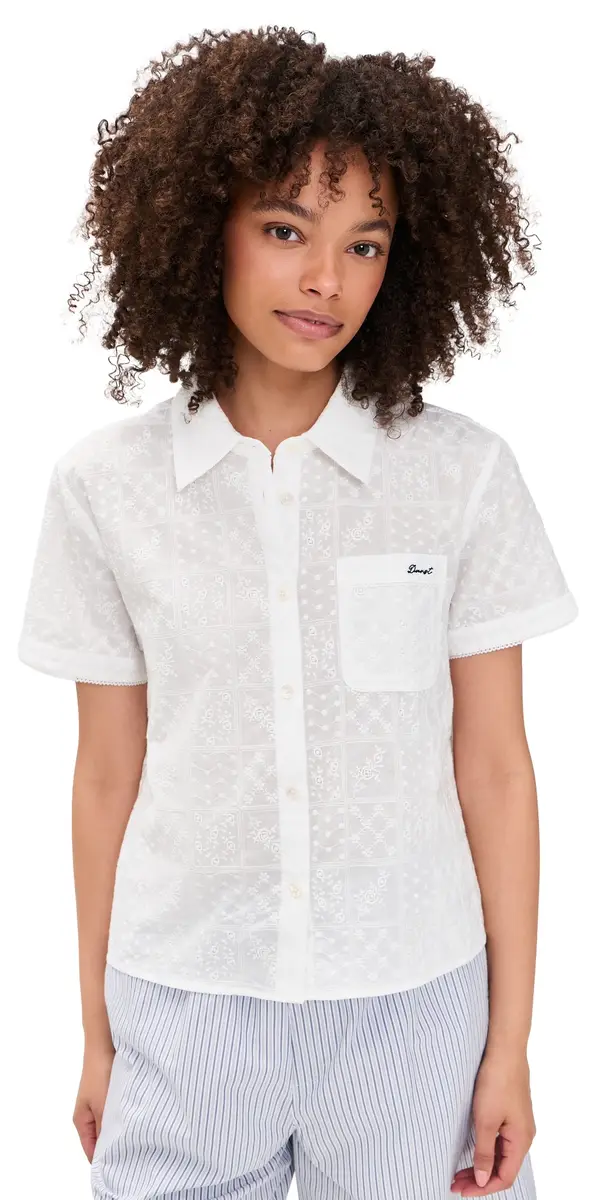DUNST Crafted Button Down Shirt White | Image 1 DUNST Crafted Button Down Shirt White | Image 1