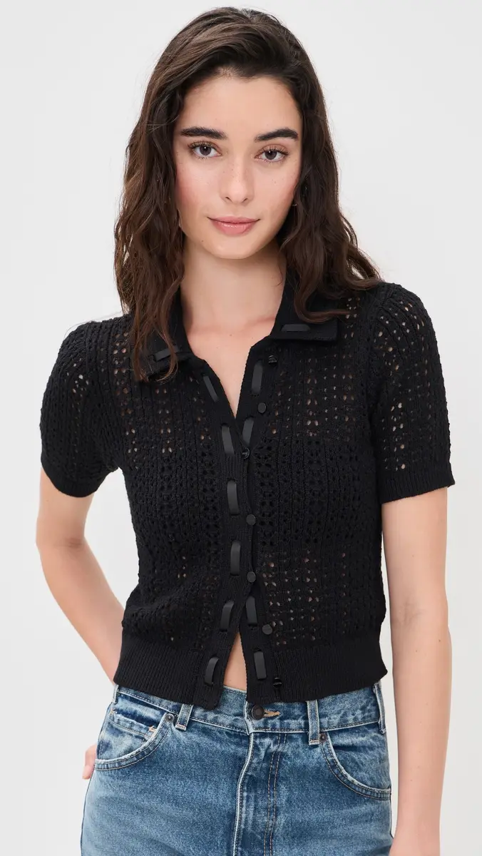 L'Agence Ninette Pointelle Cardigan | Thumbnail 2 L'Agence Ninette Pointelle Cardigan | Thumbnail 2