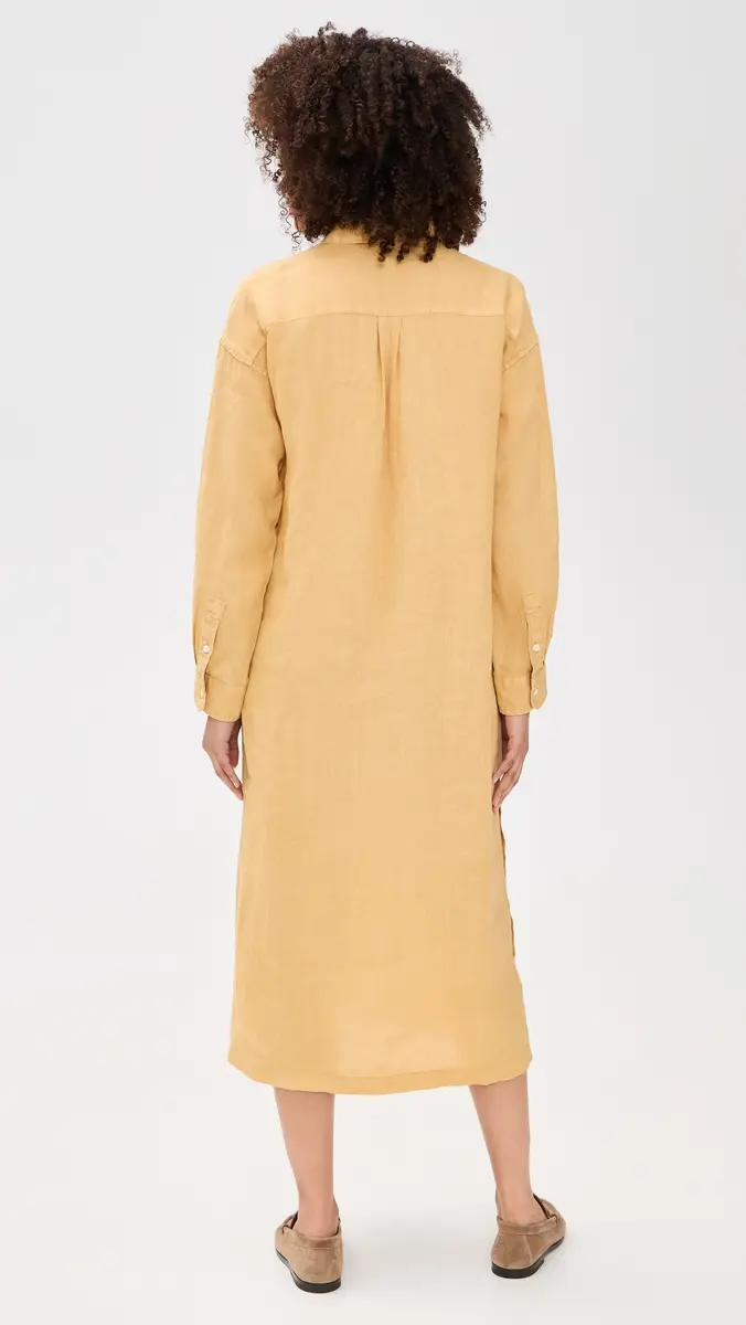 Alex Mill Kerry Shirtdress In Linen Light Sienna S | Thumbnail 3 Alex Mill Kerry Shirtdress In Linen Light Sienna S | Thumbnail 3