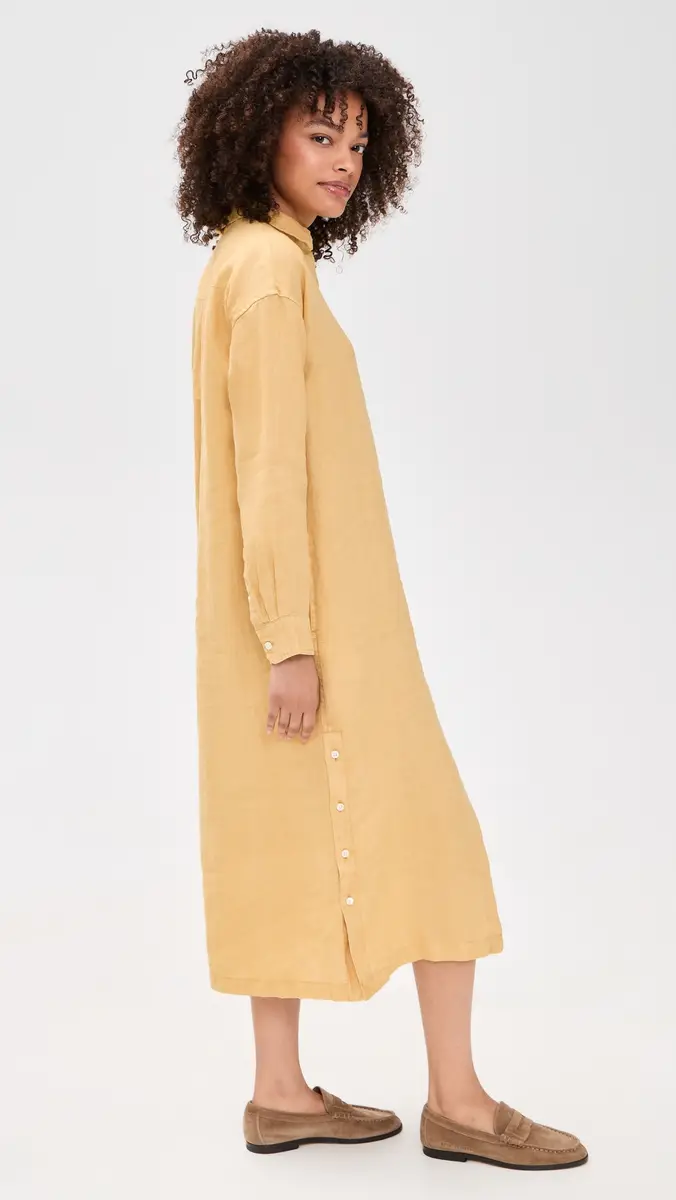 Alex Mill Kerry Shirtdress In Linen Light Sienna S | Thumbnail 4 Alex Mill Kerry Shirtdress In Linen Light Sienna S | Thumbnail 4