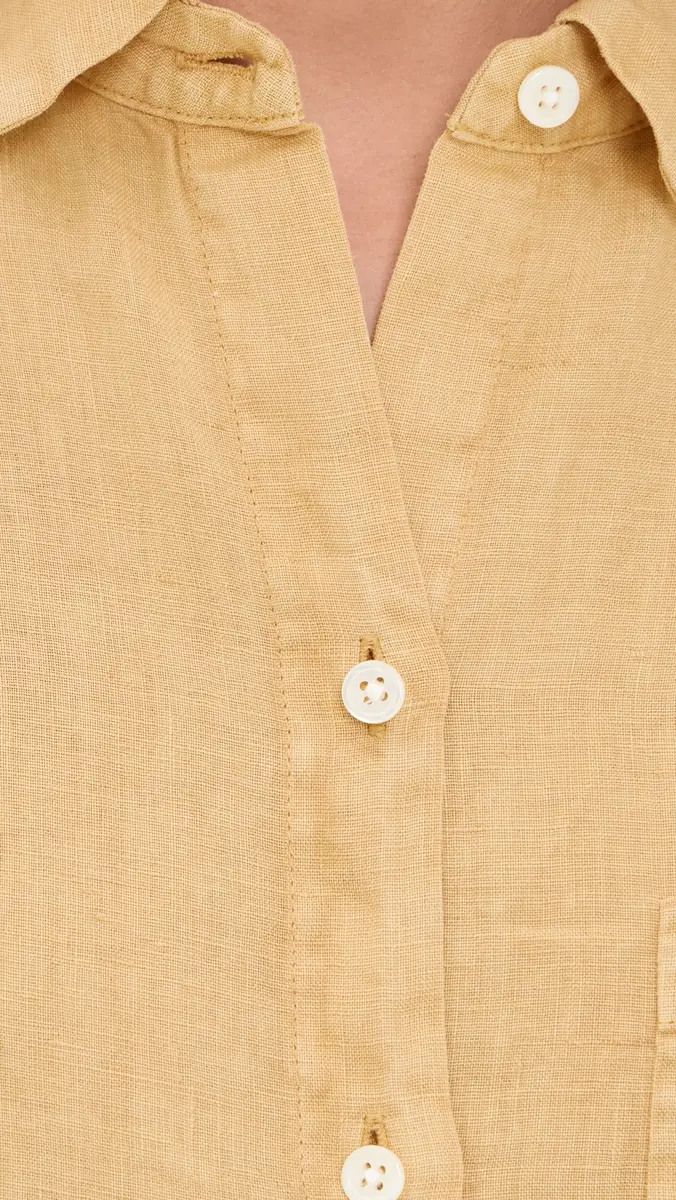 Alex Mill Kerry Shirtdress In Linen Light Sienna S | Thumbnail 6 Alex Mill Kerry Shirtdress In Linen Light Sienna S | Thumbnail 6