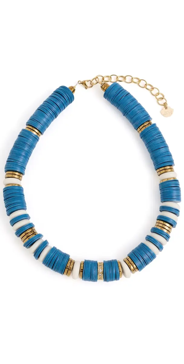HIJAS DE PUKA Jaipur Blue Maria Necklace Sea Blue One Size | Image 1 HIJAS DE PUKA Jaipur Blue Maria Necklace Sea Blue One Size | Image 1