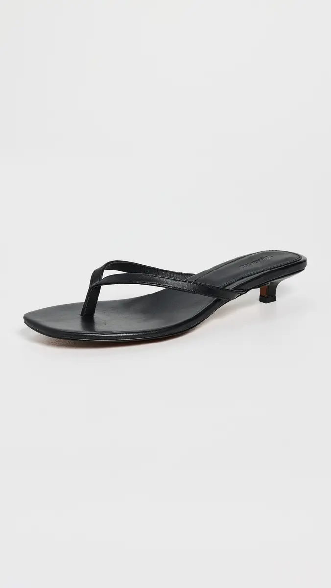 Madewell The Chiara Kitten Heel Leather Sandals | Thumbnail 2