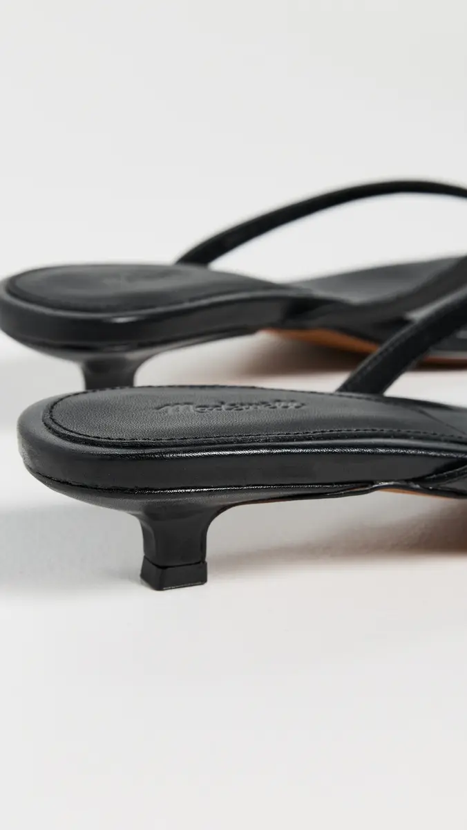 Madewell The Chiara Kitten Heel Leather Sandals | Thumbnail 4