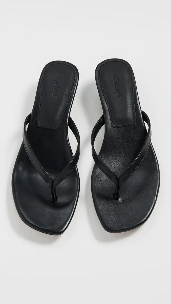 Madewell The Chiara Kitten Heel Leather Sandals | Thumbnail 5