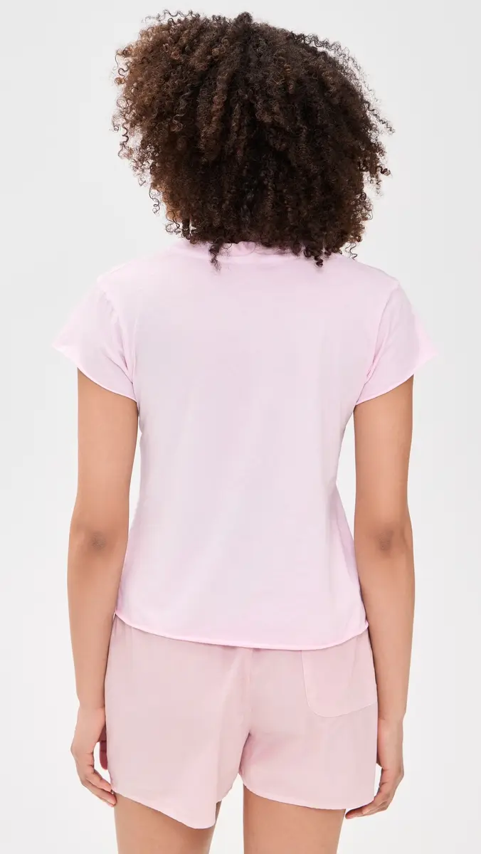 ALL THREE Rose Raw Hem Tee | Thumbnail 3 ALL THREE Rose Raw Hem Tee | Thumbnail 3