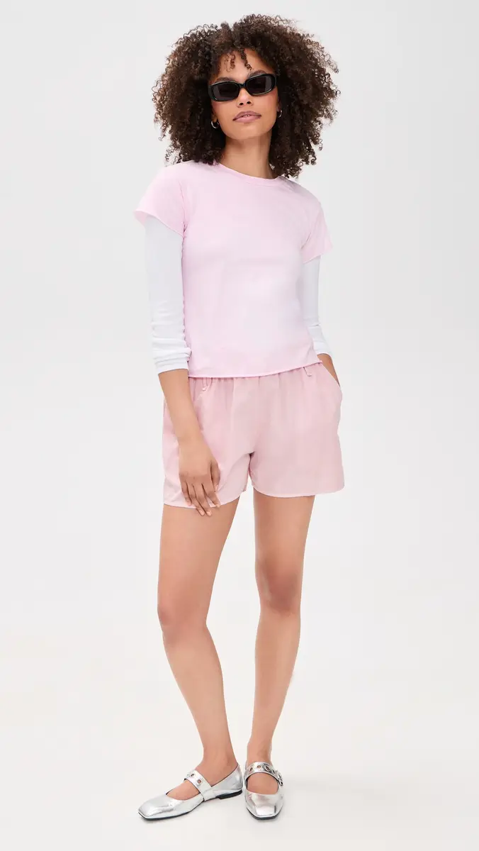 ALL THREE Rose Raw Hem Tee | Thumbnail 5 ALL THREE Rose Raw Hem Tee | Thumbnail 5