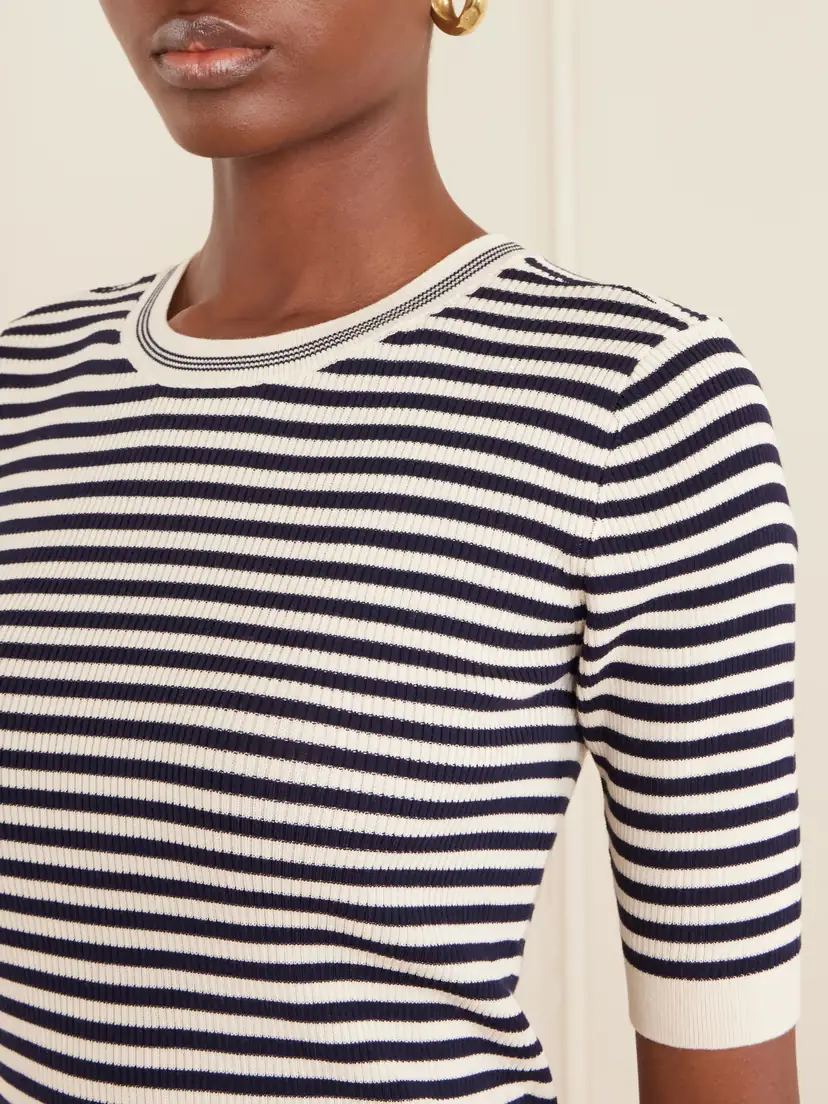 Frame Striped Cotton-blend T-shirt | Thumbnail 4 Frame Striped Cotton-blend T-shirt | Thumbnail 4