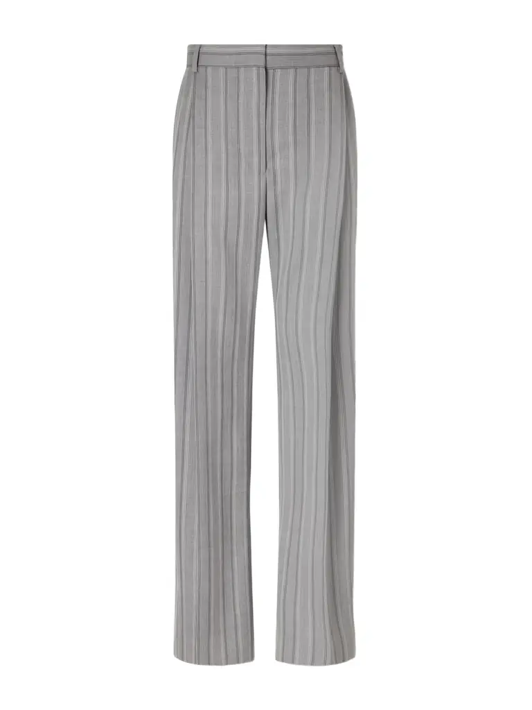Stella McCartney Striped Low-rise Wool Straight-leg Pants | Image 1 Stella McCartney Striped Low-rise Wool Straight-leg Pants | Image 1
