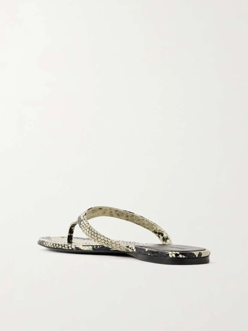Khaite Archer Snake-effect Leather Sandals | Thumbnail 2 Khaite Archer Snake-effect Leather Sandals | Thumbnail 2