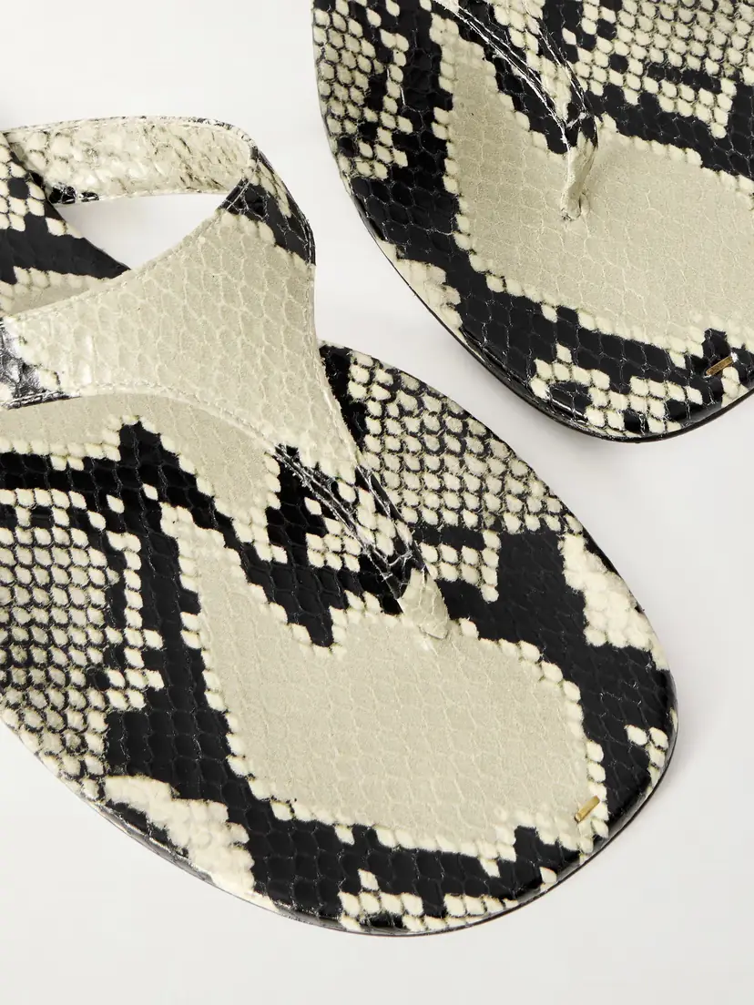 Khaite Archer Snake-effect Leather Sandals | Thumbnail 4 Khaite Archer Snake-effect Leather Sandals | Thumbnail 4