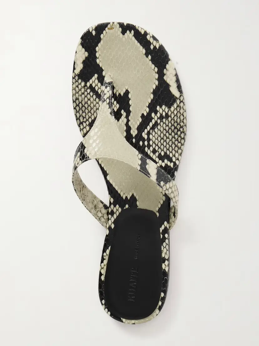 Khaite Archer Snake-effect Leather Sandals | Thumbnail 5 Khaite Archer Snake-effect Leather Sandals | Thumbnail 5