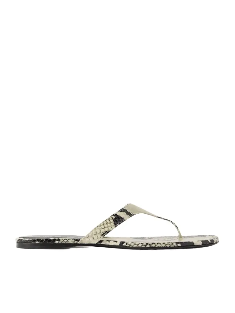 Archer Snake-effect Leather Sandals Archer Snake-effect Leather Sandals