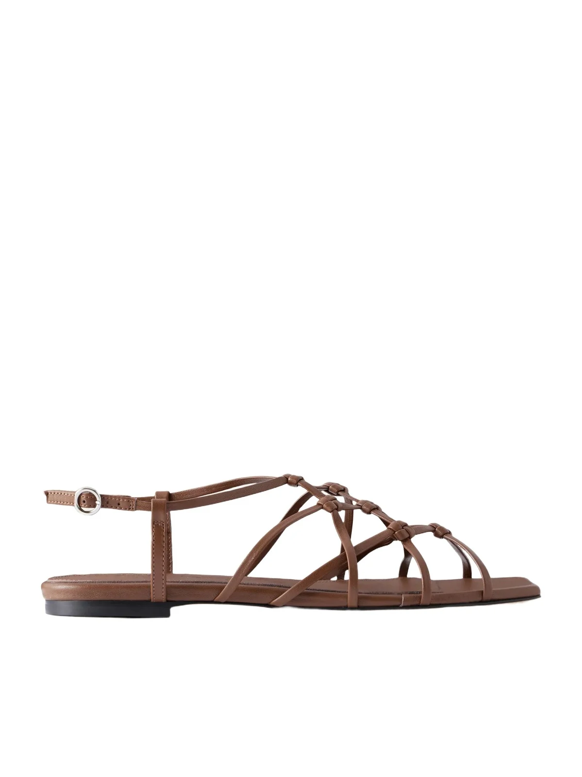 aeyde Anisa Leather Flat Sandals