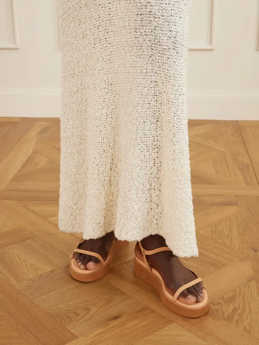 Ancient Greek Sandals Politia Leather Platform Sandals | Thumbnail 2