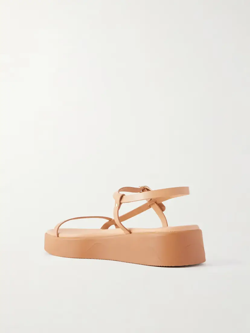 Ancient Greek Sandals Politia Leather Platform Sandals | Thumbnail 3