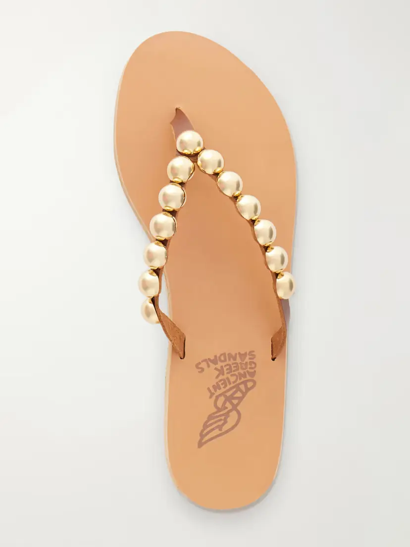 Ancient Greek Sandals Endoxi Studded Leather Sandals | Thumbnail 6