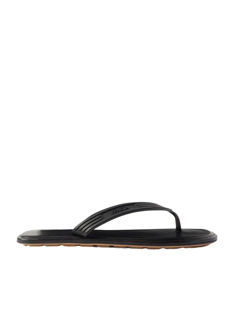 Bottega Veneta Sampieri Flat Thong Rubber Flip Flops | Image 1 Bottega Veneta Sampieri Flat Thong Rubber Flip Flops | Image 1
