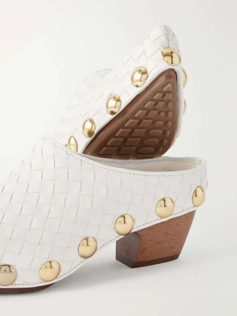 Bottega Veneta Gondola Studded Intrecciato Leather Clogs | Thumbnail 5 Bottega Veneta Gondola Studded Intrecciato Leather Clogs | Thumbnail 5