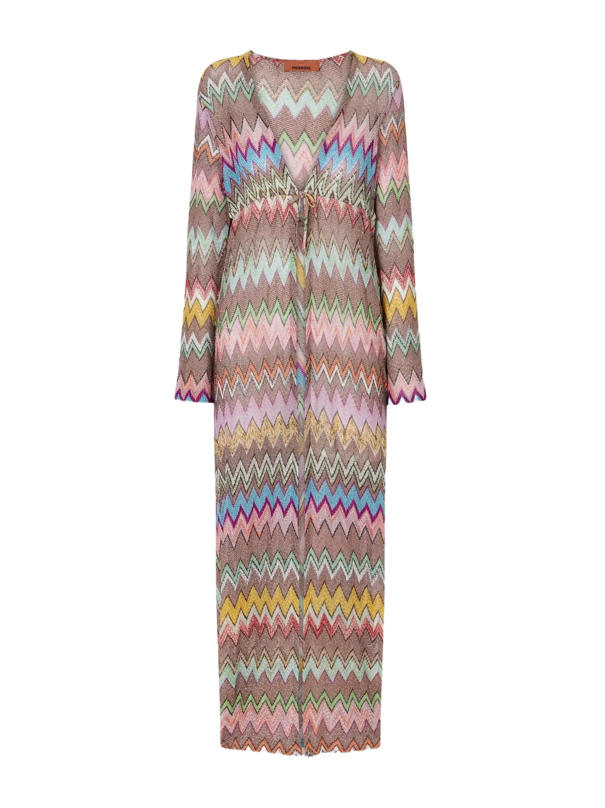 Missoni Striped Metallic Crochet-knit Coverup