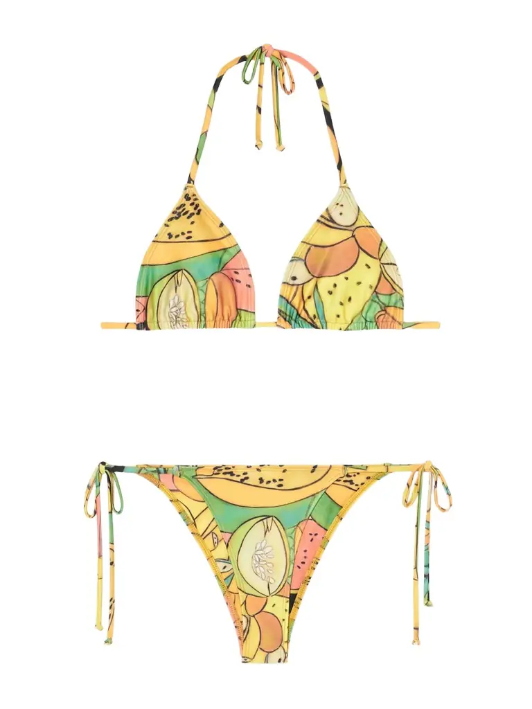 Donde Esteban Frutas Printed Triangle Bikini | Image 1 Donde Esteban Frutas Printed Triangle Bikini | Image 1