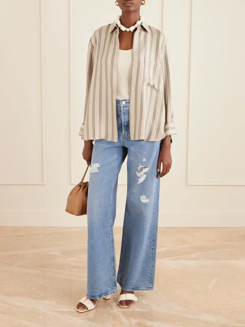 TWP Next Morning Striped Crepe Shirt | Thumbnail 2