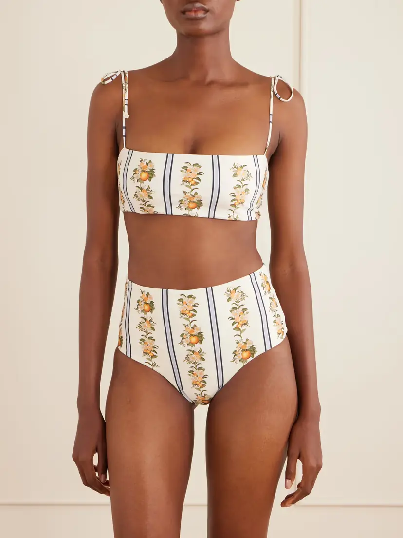 Agua by Agua Bendita Primavera Valle Printed Bikini Top | Thumbnail 2