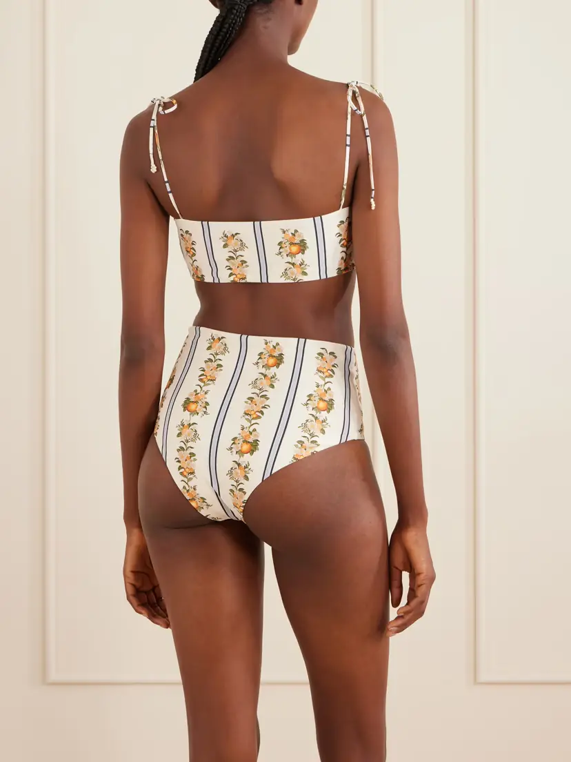 Agua by Agua Bendita Primavera Valle Printed Bikini Top | Thumbnail 3