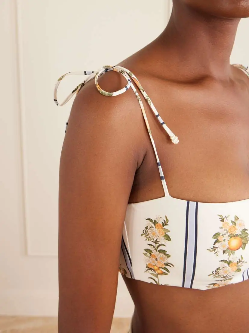 Agua by Agua Bendita Primavera Valle Printed Bikini Top | Thumbnail 4