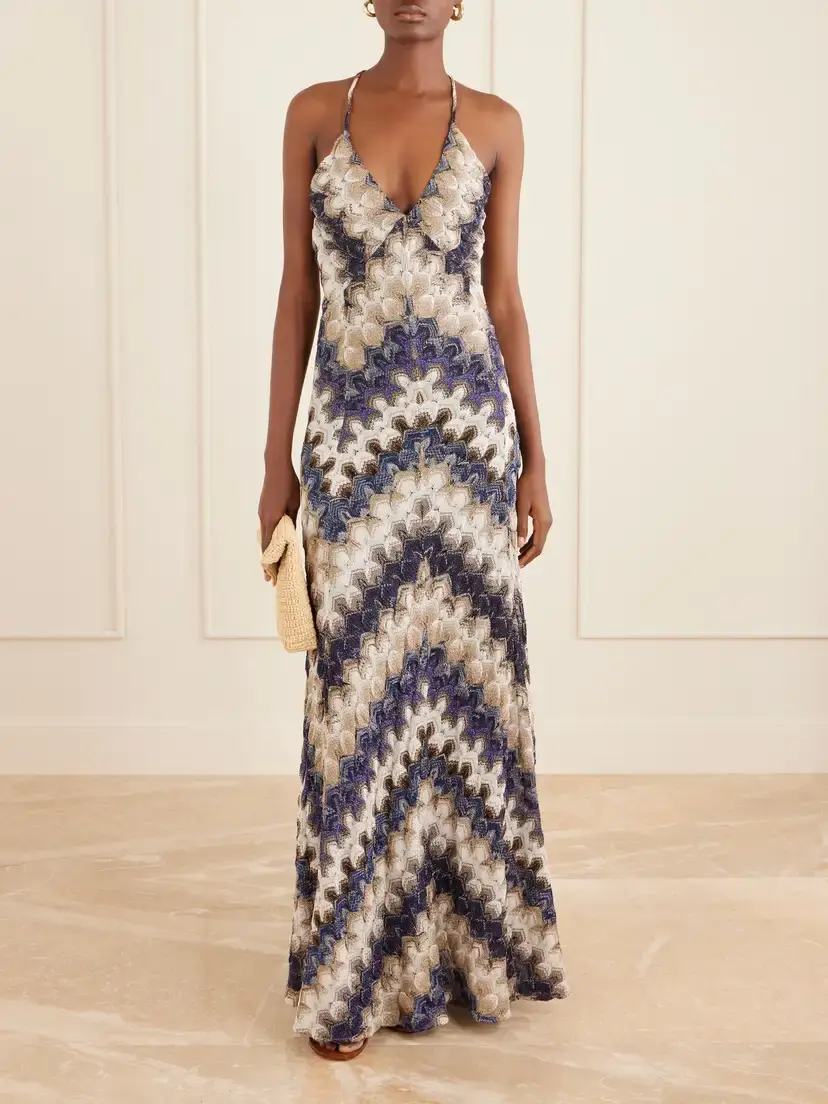 Missoni Striped Metallic Crochet-knit Maxi Dress | Thumbnail 2