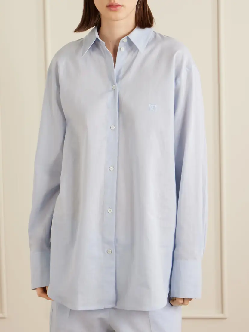 TOTEME Cotton And Linen-blend Shirt | Thumbnail 3