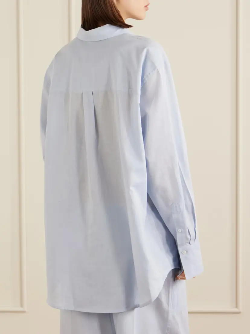 TOTEME Cotton And Linen-blend Shirt | Thumbnail 4