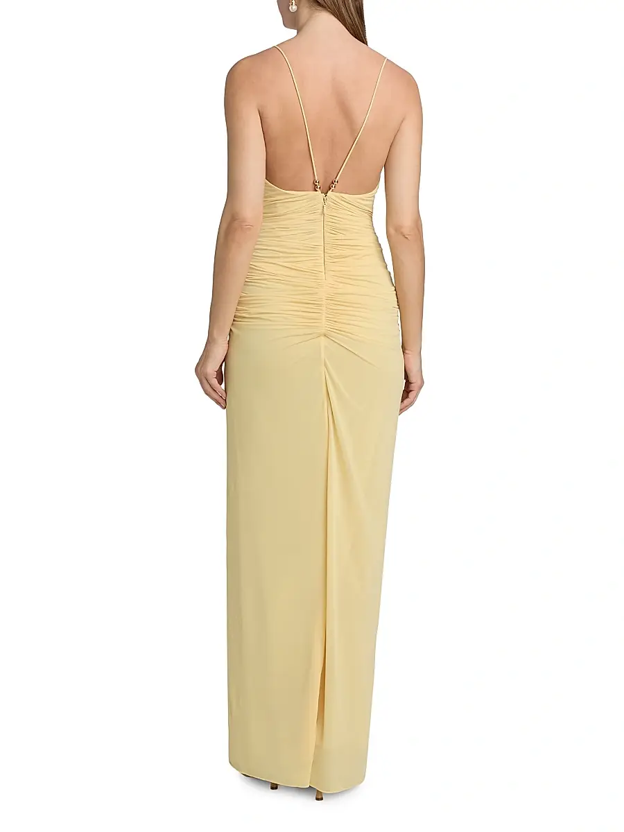 Ronny Kobo Women's Anya Ruched Maxi Dress | Thumbnail 5 Ronny Kobo Women's Anya Ruched Maxi Dress | Thumbnail 5