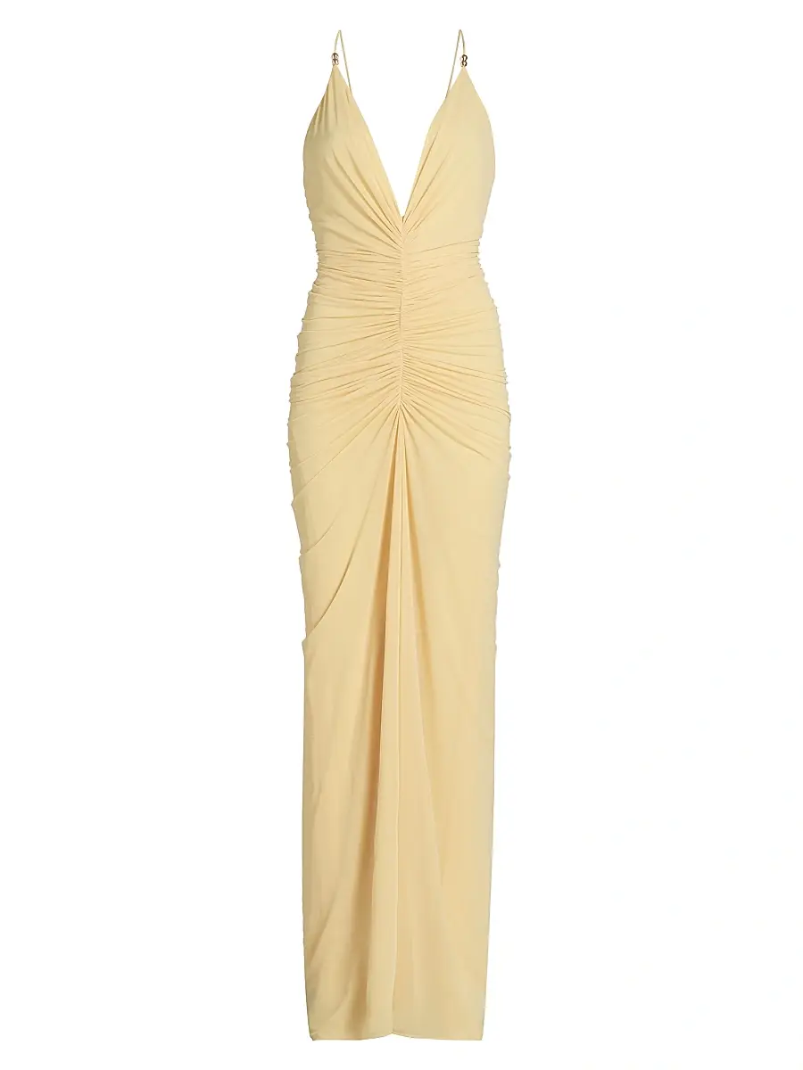 Ronny Kobo Women's Anya Ruched Maxi Dress